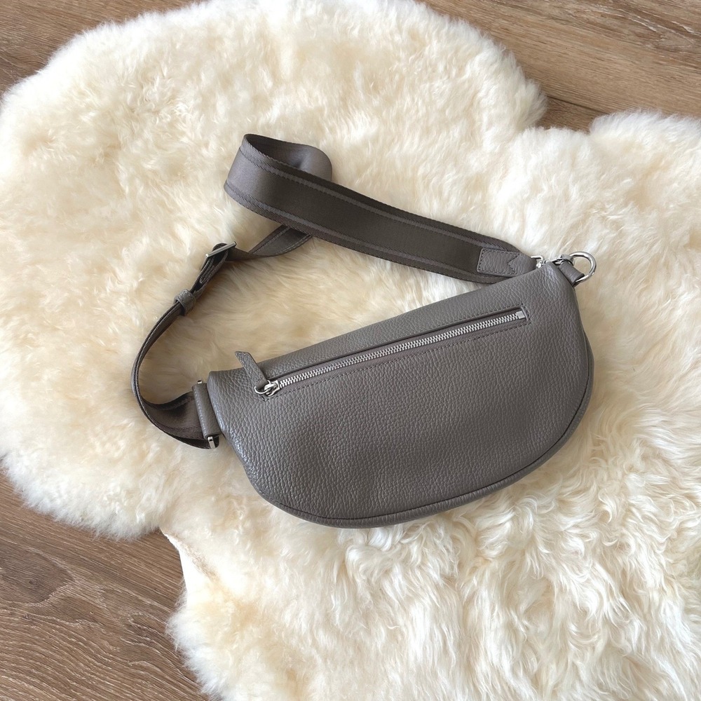 Quince Italian Pebbled Leather Sling Bag - Picture 3 of 10